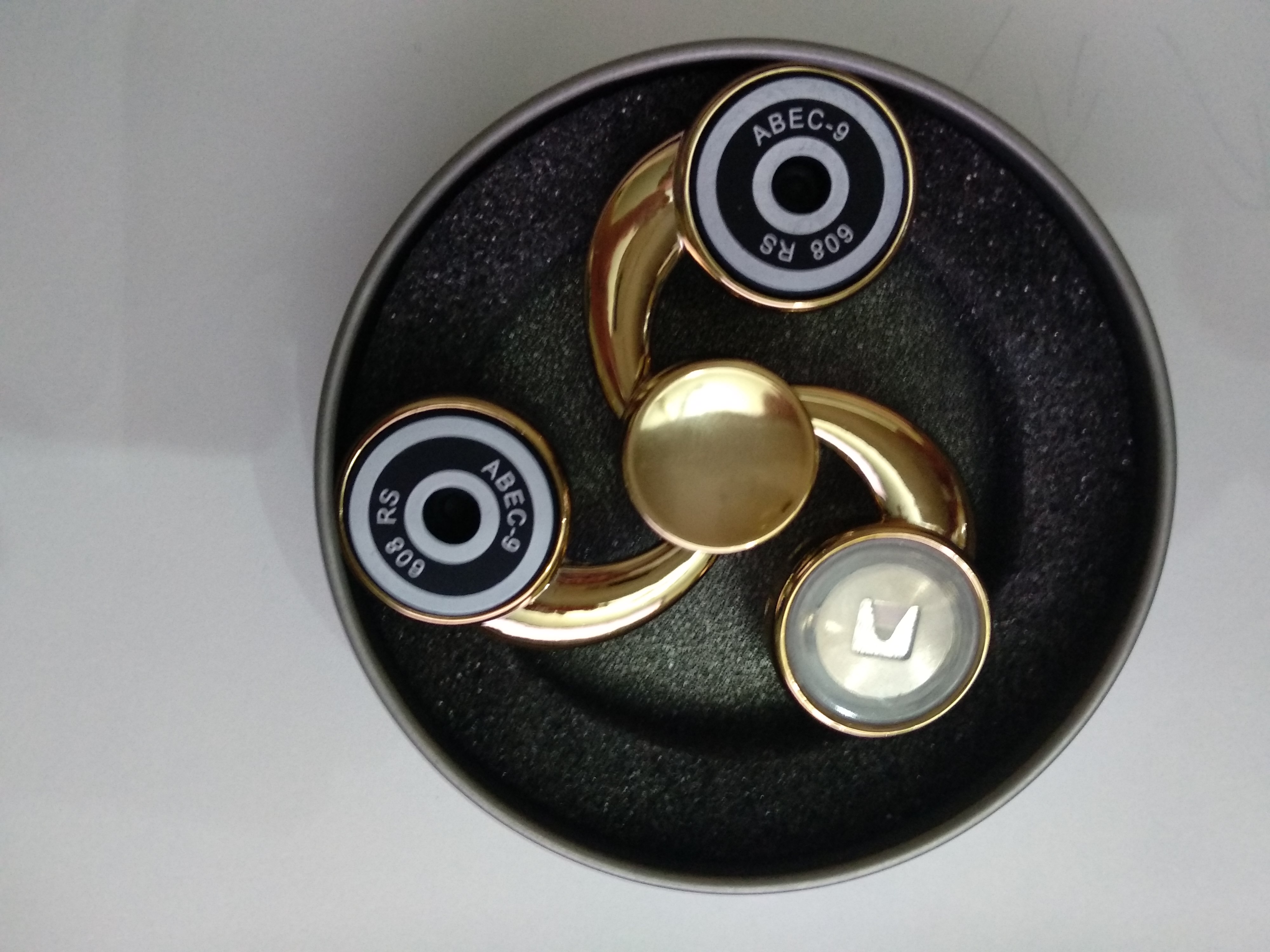 BLCR Three-Spinner Fidget Toy ¨Metallic Cold Sickle