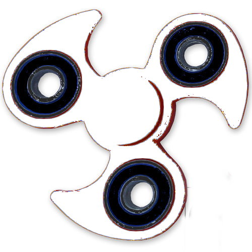 BLCR Tri-Spinner Fidget Toy EDC Plastic 3 minute  Hand Spinner 