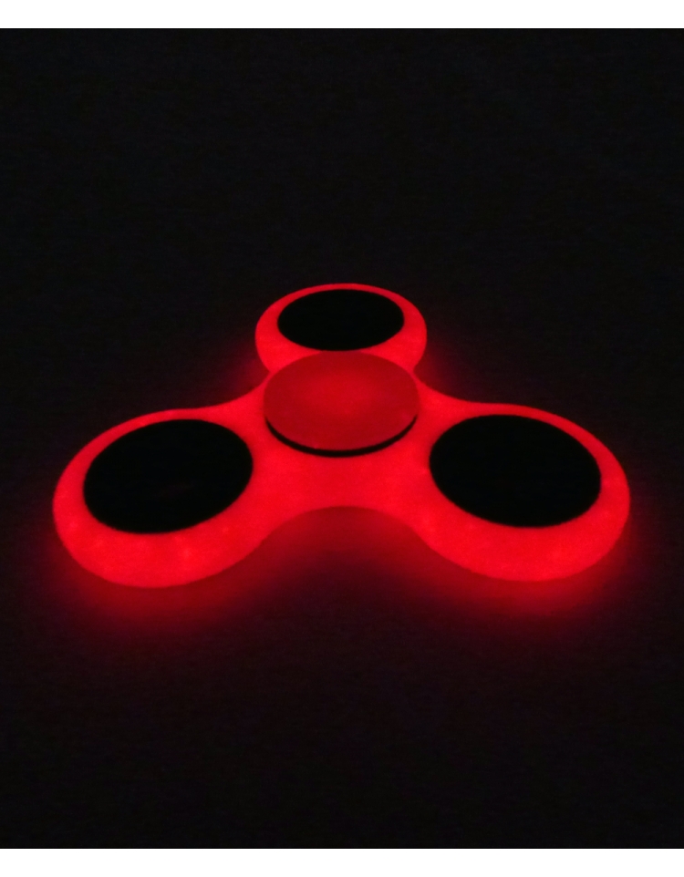 BLCR Tri-Spinner Fidget Toy EDC Plastic 3 minute  Hand Spinner for Autism and ADHD Phosphorus Orange