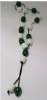 White & Green Bead Rosary (oem) (Roasarry)