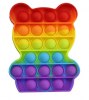 Pop It Bubble Sensory Toy - Rainbow Bear (oem) (bulk)