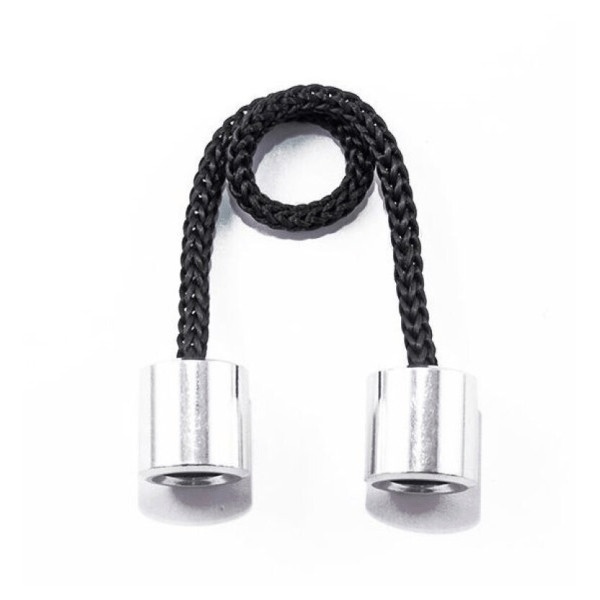 Fidget Spinner with 2 Beads Metallic Black