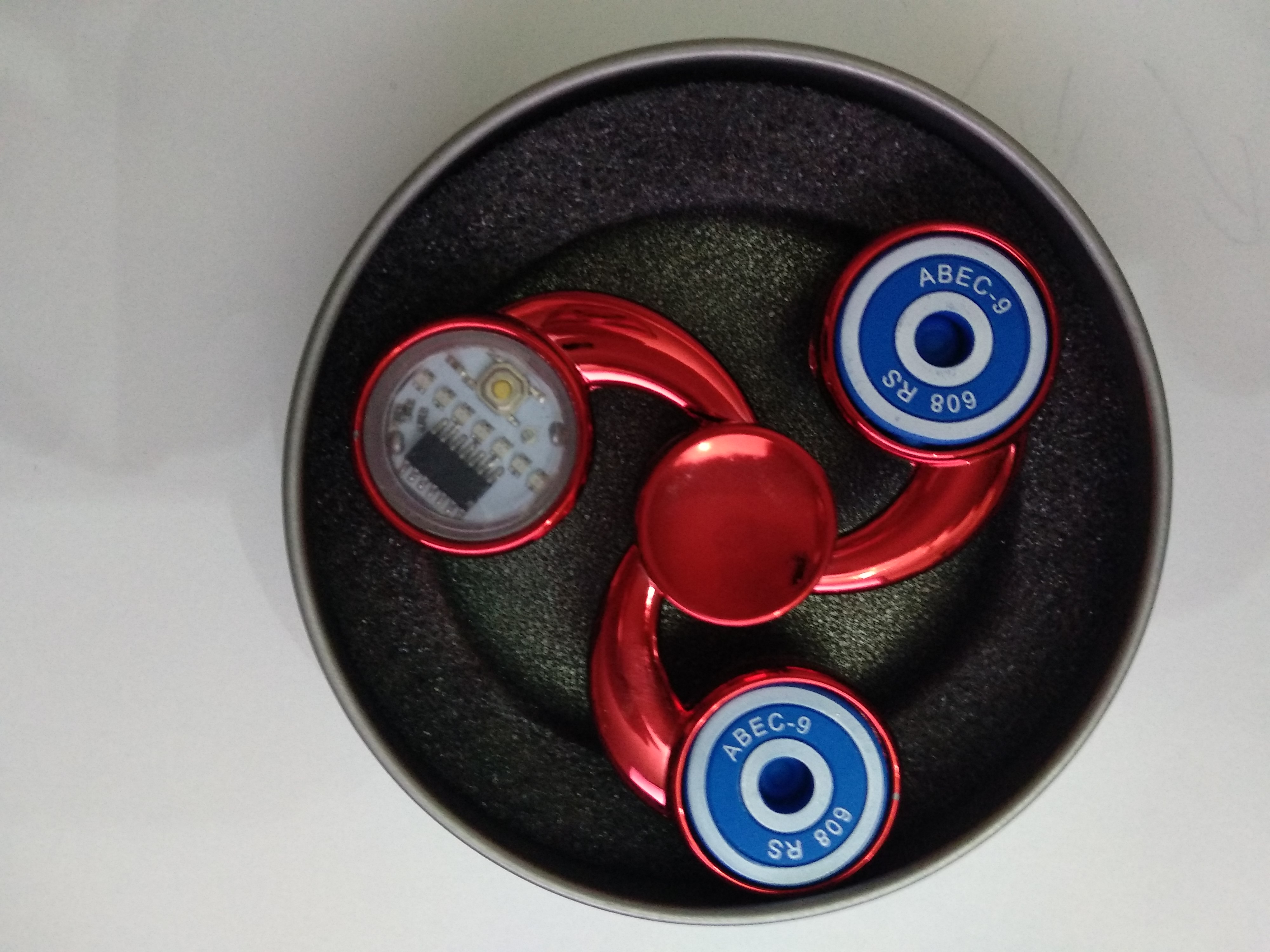 BLCR Three-Spinner Fidget Toy ¨Metallic Red Sickle