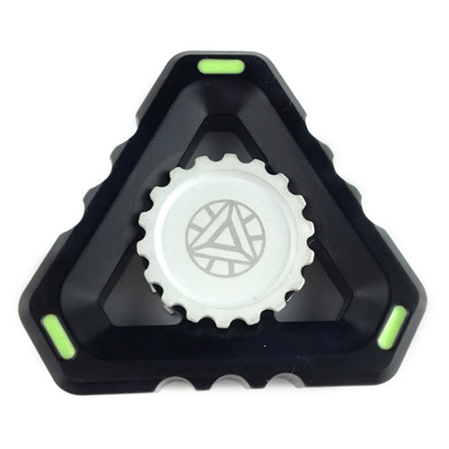 Star ETN-E01 Zinc Alloy Fidget Spinner Stress & Relief - Spin - Ceramic Bearing - Phosphorus Black (3-Minute) (Autism/ADHD) (BLCR)