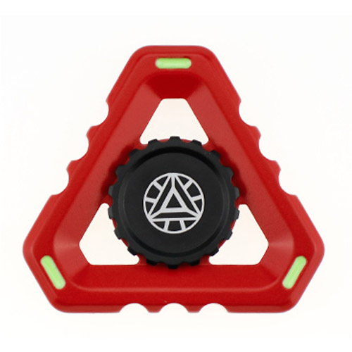 Star ETN-E01 Three-Spinner Fidget Toy - Zinc Alloy (3-Minute) for Autism/ADHD with Ceramic Phosphorus Red Bearing (BLCR)