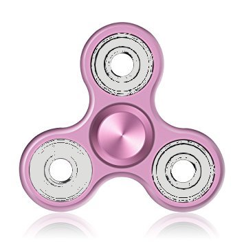 Lilac/Silver Aluminum Alloy Fidget Spinner for Autism & ADHD (3-Minute) (BLCR Three-Spinner)