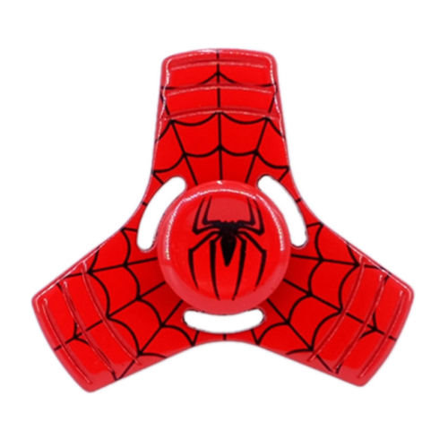 Spiderman Aluminum Alloy Fidget Spinner (Red) - Autism & ADHD Relief Toy (3-Minute) (BLCR)