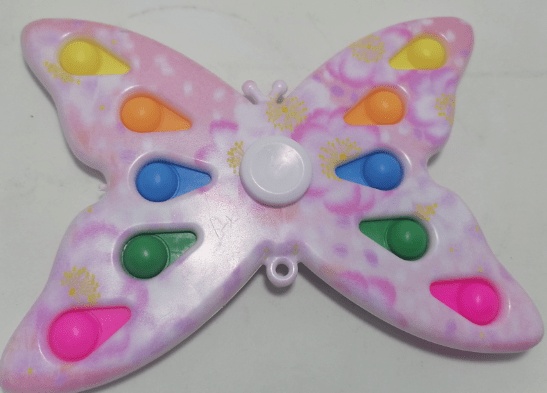 Pop It Anti-Stress Bubble Fidget Toy with Butterfly Frame (oem) (bulk)