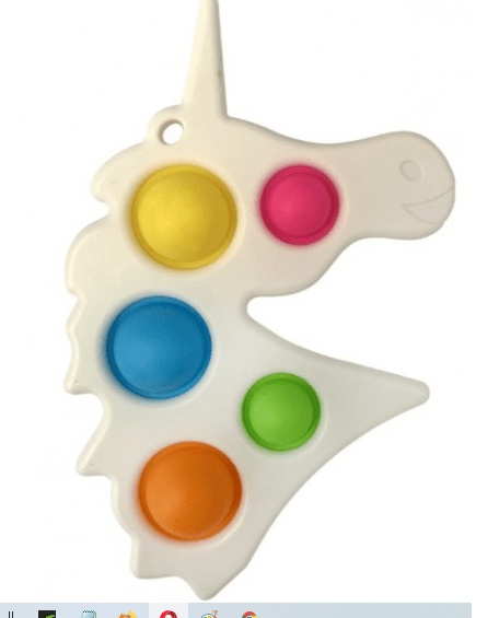 Pop It Bubble Sensory Stress Toy (White, OEM, Bulk) (oem) (bulk)