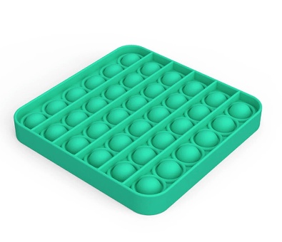Pop It Bubble Sensory Stress Toy - Light Blue Square (oem) (bulk)
