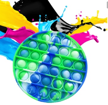 Pop It Anti-Stress Bubble Sensory Toy (Round, OEM, ) (oem) (bulk)