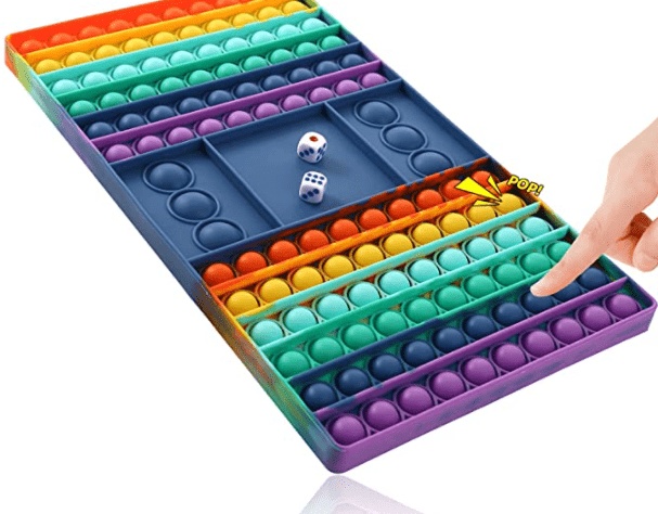 Pop It Giant Rainbow Bubble Sensory Decompression Game (34cm x 22cm) (oem) (bulk)