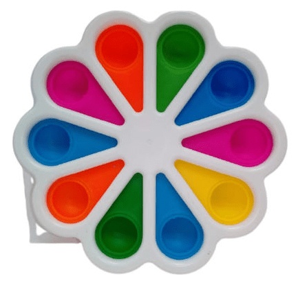 Pop It Stress Relief Bubble Rainbow Fidget Toy (OEM, Bulk) (oem) (bulk)