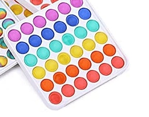 Pop It Anti-Stress Bubble Sensory Toy - Rainbow Coloring Square Frame (oem) (bulk)