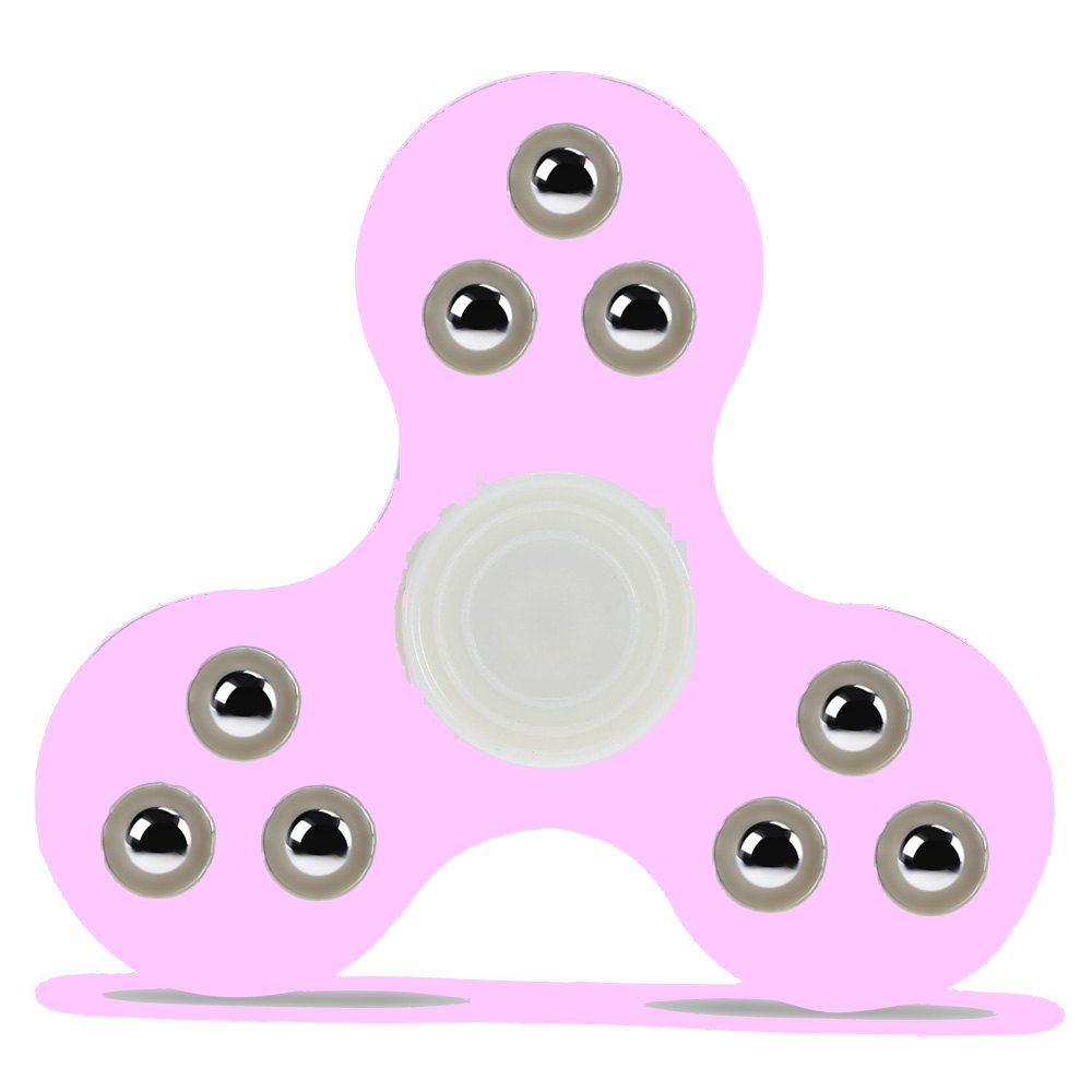 BLCR 5 Steel Ball Fidget Toy Plastic 1 minute EDC Hand Spinner for Autism and ADHD Pink
