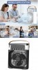 Φορητό air cooler fan 3 ταχυτήτων 10W με ψεκασμό – Μαύρο