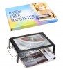 Led (A4 Page) Hands Free Magnifier 3X Reading with Cord Black (oem)