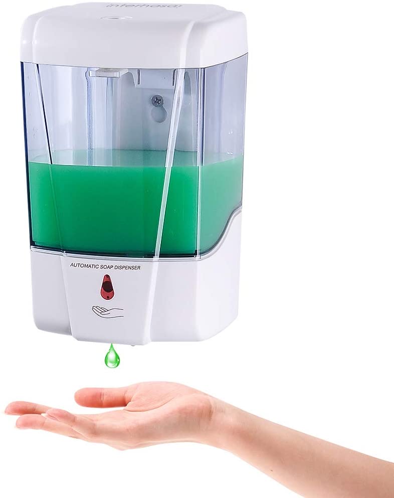 Automatic Wall-Mounted Soap & Hand Sanitizer Dispenser