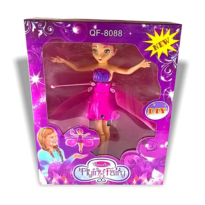 BARBIE ΝΕΡΑΪΔΑ Παιχνίδι Flying Fairy με καλώδιο φόρτισης USB Ροζ (oem)
