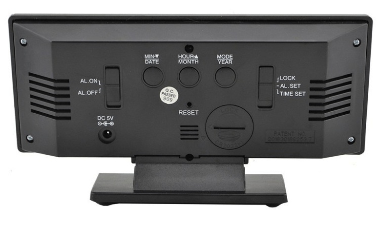 ME 3106 Ρολόι Μετεωρολογικός Σταθμός με Οθόνη / Calendar Black (oem)