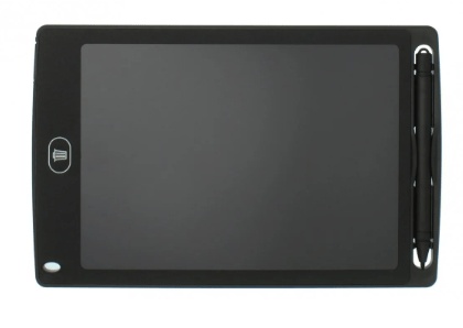 12-inch Black LCD Writing Tablet with Stylus - Portable Electronic Drawing Board & Notepad