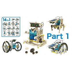 Εκπαιδευτικό robot kit AG211B, 14 σε 1, Ηλιακό AG211B