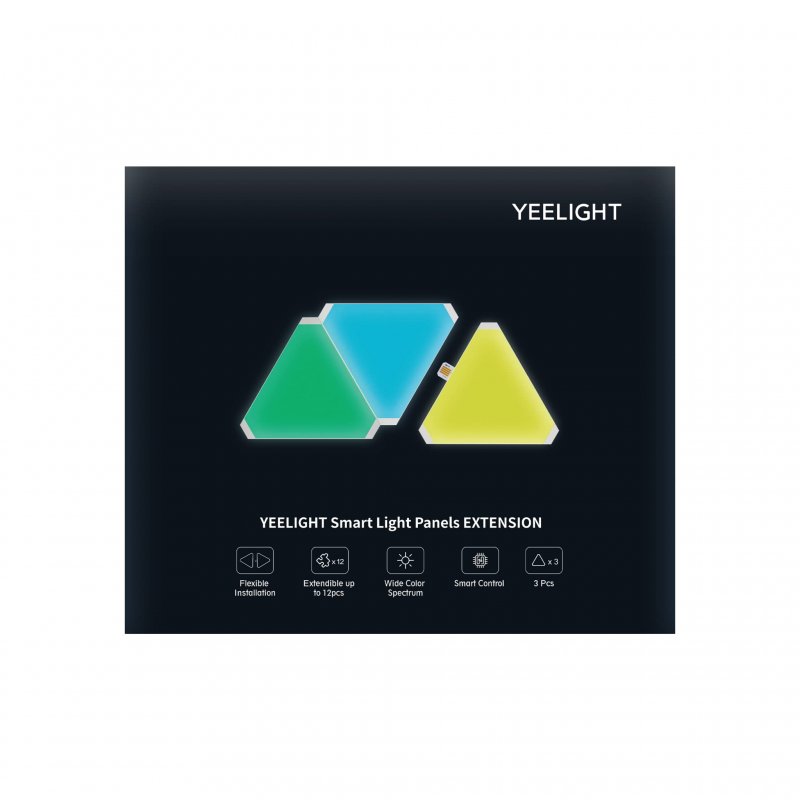 Yeelight Smart Light Panels Extension Διακοσμητικό Φωτιστικό με Φωτισμό RGB Hexagon LED