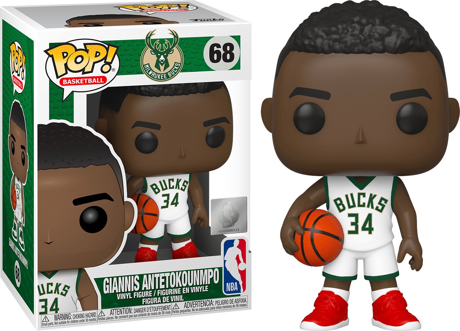 Pop! Sports: NBA: Milwaukee Bucks - Giannis Antetokounmpo # 68