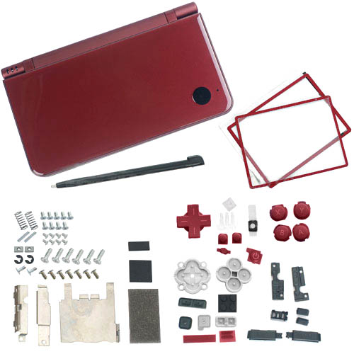 DSi XL Πλήρες κέλυφος - DSi XL Shell - Κόκκινο