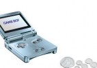 Game Boy Advance SP shell Pearl-Blue