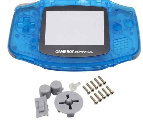 Game Boy Advance Full Shell Διάφανο  Μπλε (oem)