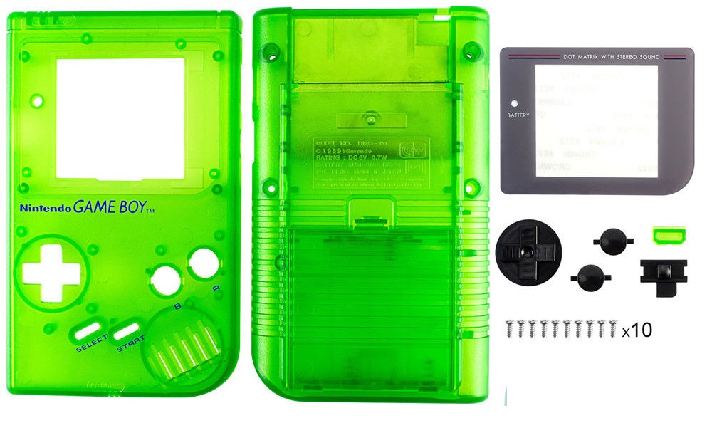 Game Boy Classic DMG-01 Shell Κέλυφος - Πράσινο Διάφανο (OEM)