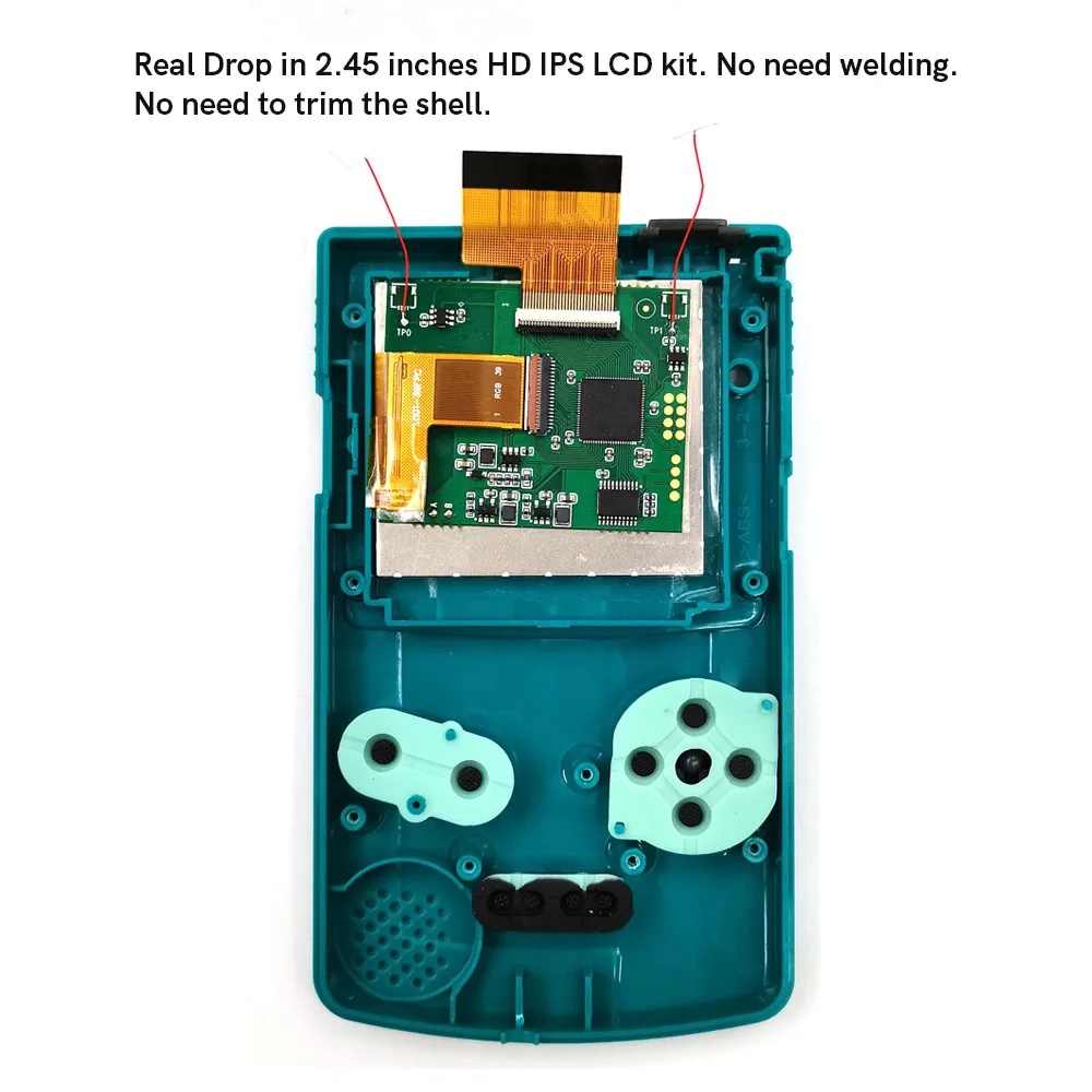 Original Size New 2.45 GBC IPS high Brightness LCD Screen for Nintendo Gameboy Color GBC LCD