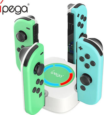 iPega 4-in-1 USB Charging Dock & Cradle for Nintendo Switch Joy-Con Controllers (PG-9177A)