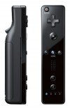 Wii Remote Plus (Black) with Built-in Wii Motion Plus (OEM)