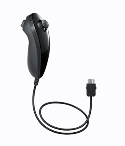 Χειριστήριο Nintendo Wii / U nunchuck controlleri black μαύρο