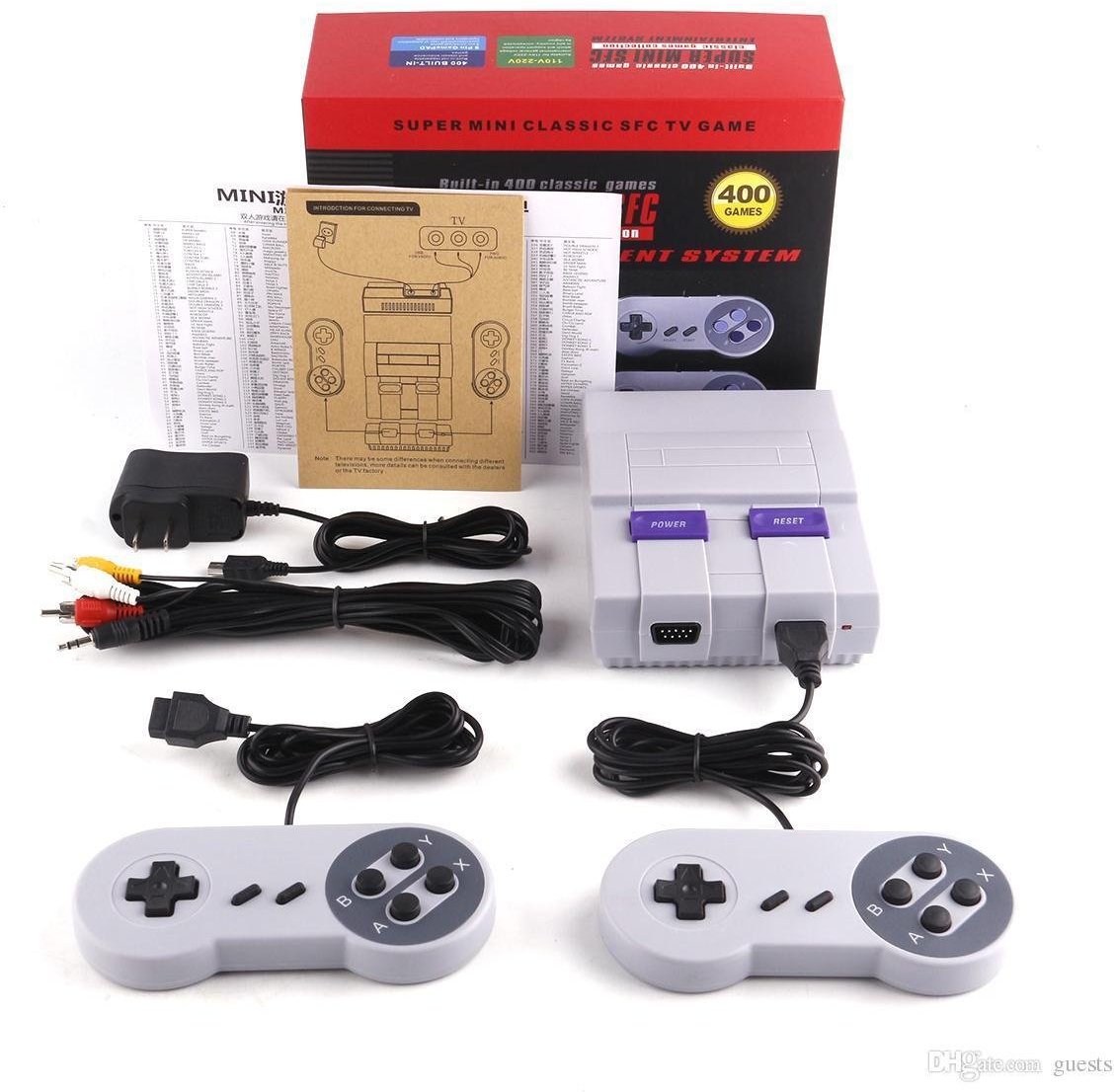 Κονσόλα με 400 παιχνίδια στη μνήμη SUPER MINI SFC game CONSOLE with 400 classic NES/SNES retro games (ΟΕΜ)