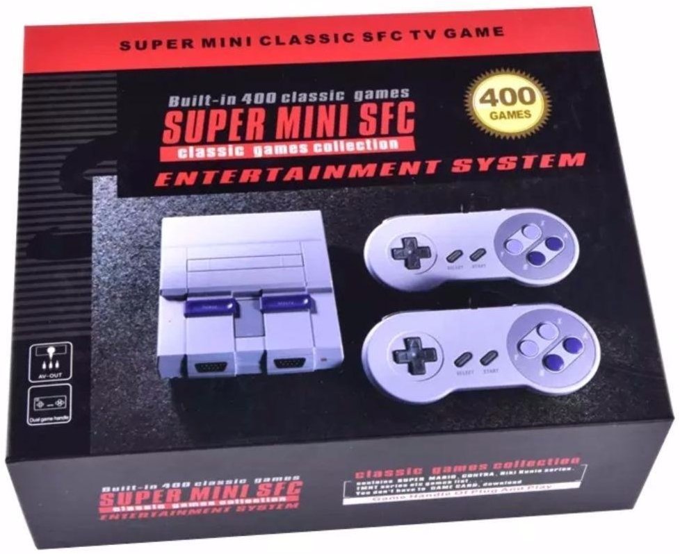 Κονσόλα με 400 παιχνίδια στη μνήμη SUPER MINI SFC game CONSOLE with 400 classic NES/SNES retro games (ΟΕΜ)