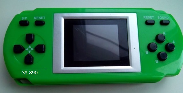 SY-890A Portable Handheld Game Console with Built-in Games - Green (300-in-1) (2.2-inch) (OEM)