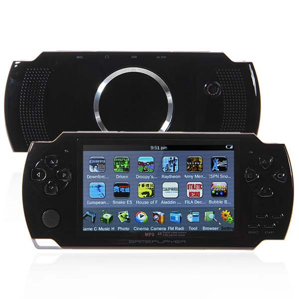 Handheld Console Game Player 8gb with 2500 games, black color - OEM