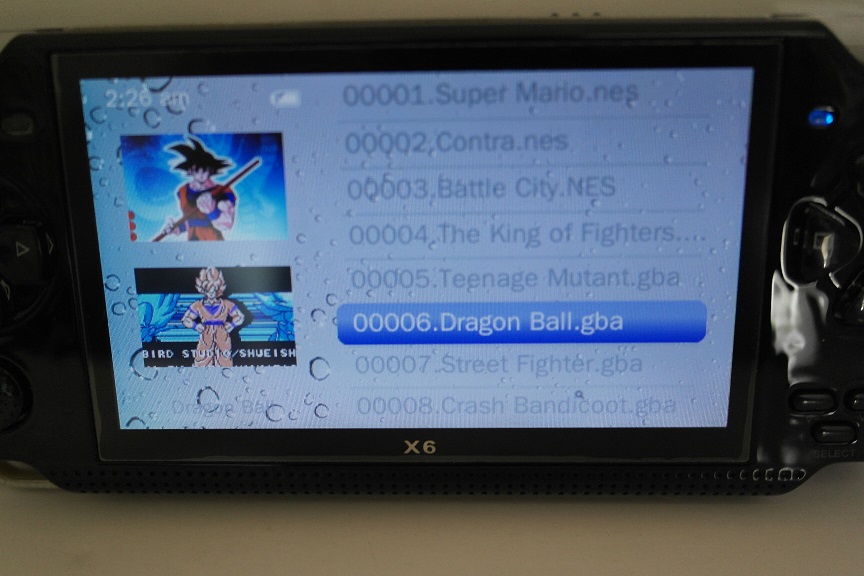 Handheld Console Game Player 8gb with 2500 games, black color - OEM