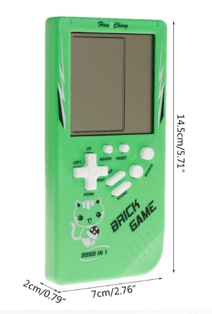 Portable Tetris Brick Game (9999-in-1) (Green) (OEM)