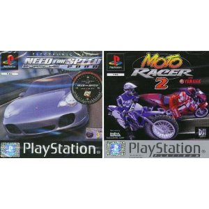 Need for Speed: Porsche 2000 & Moto Racer 2 Twin Pack (PS1)