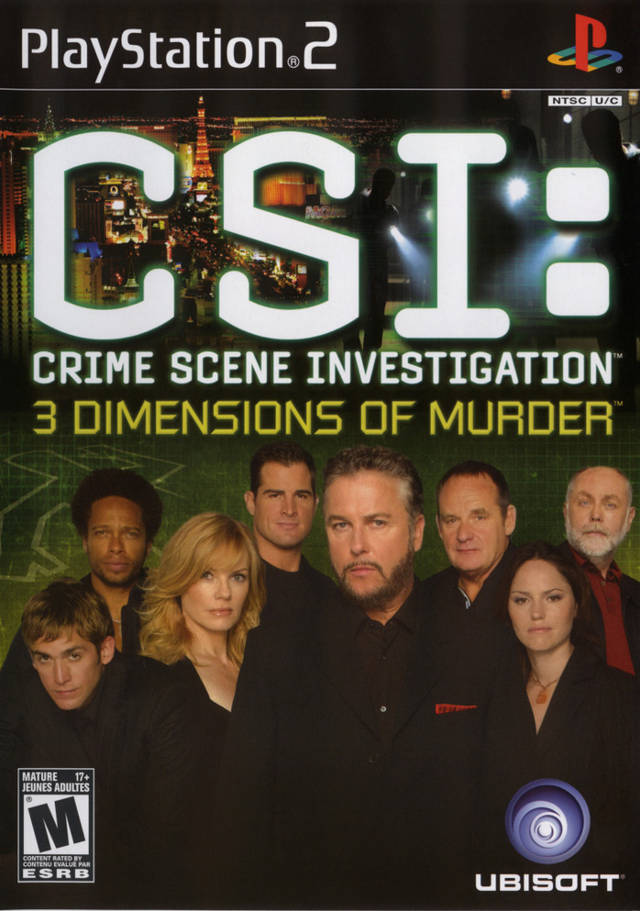 PS2 GAME - CSI: Crime Scene Investigation: 3 Dimensions of Murder (USED)
