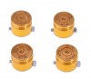 Σετ κουμπιών Aluminium Bullet Button Set για PS3 / PS4 - Χρυσό (OEM)