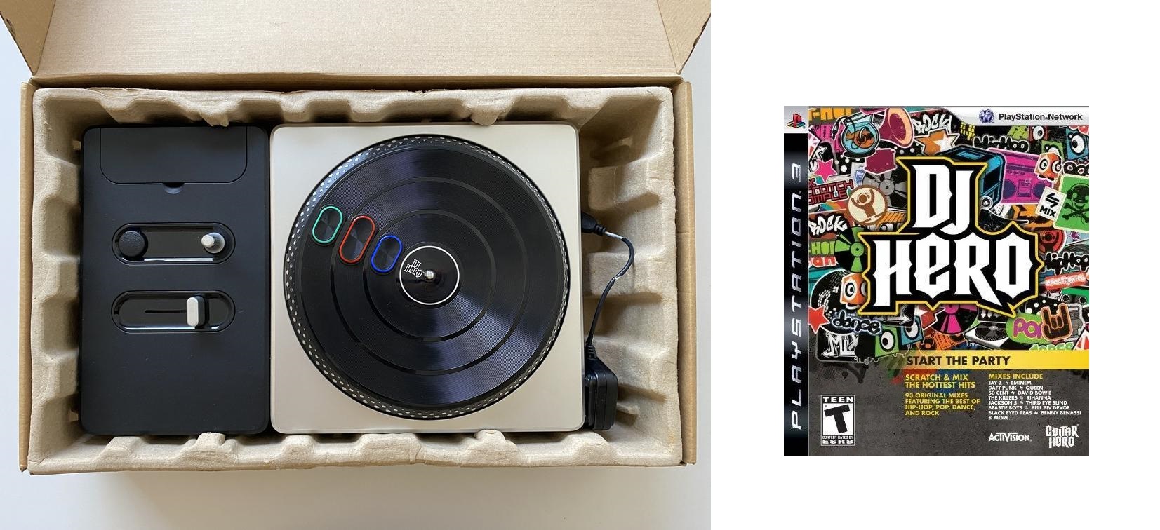 DJ Hero Turntable Wireless with dongle for PS3