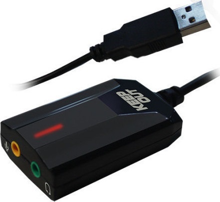 KEEP OUT HXADAP USB Gaming Κάρτα Ήχου 7.1 για PC PS3 PS4 (Μαύρο)