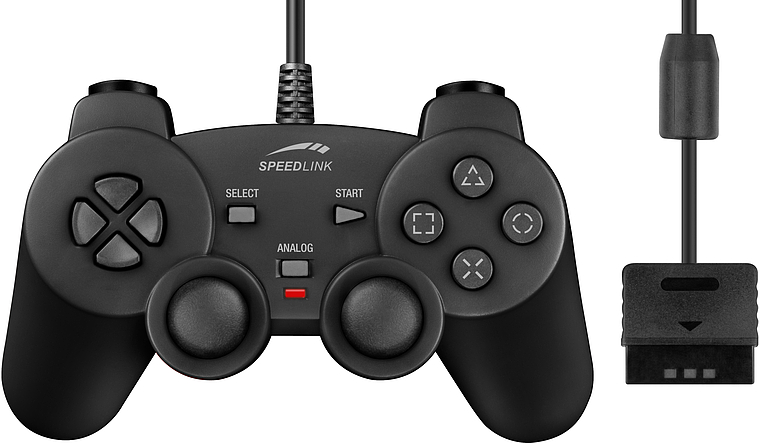 PS2 Speedliink Controller Black (Used)