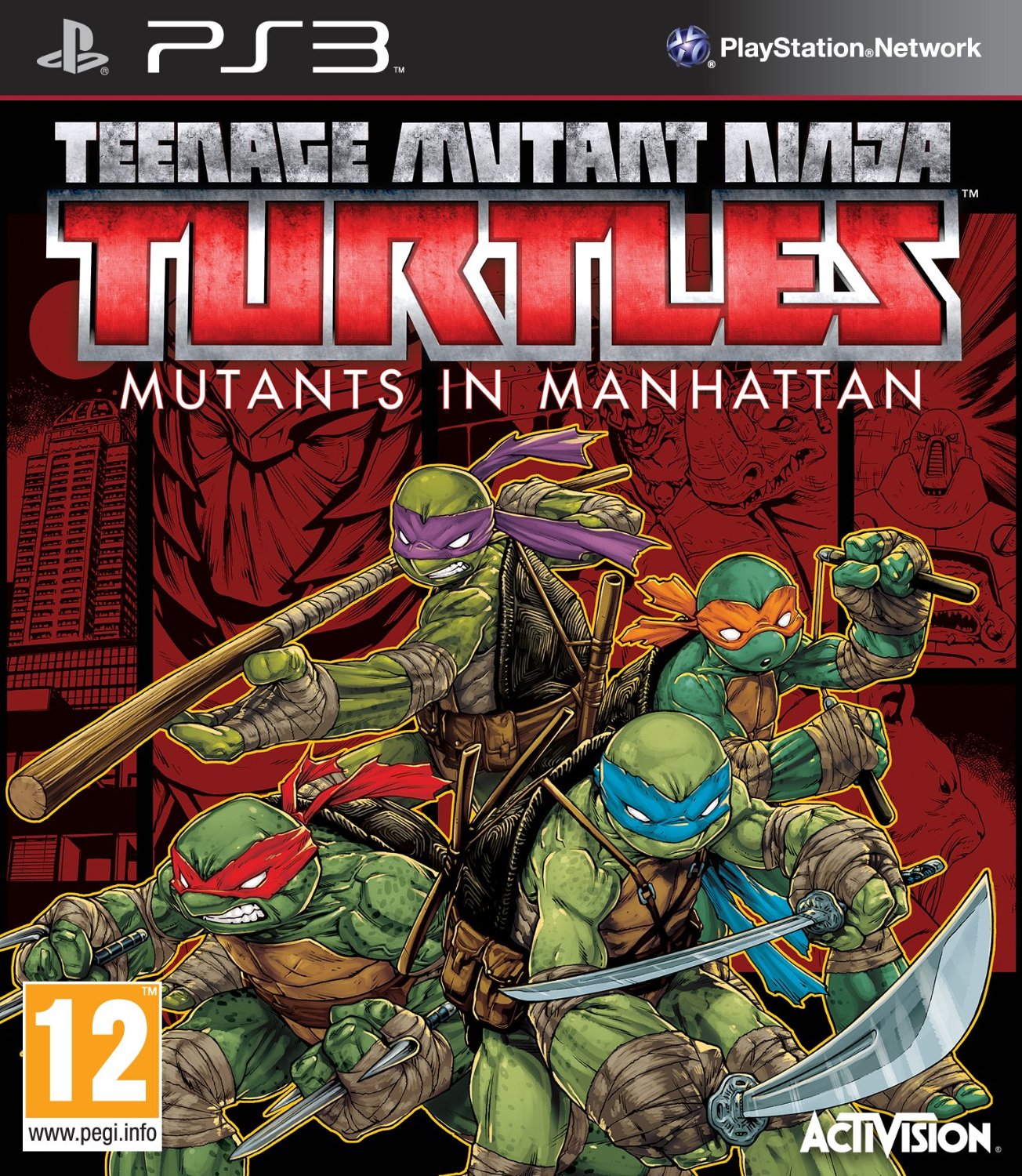 PS3 GAME - Teenage Mutant Ninja Turtles Mutants in Manhattan (USED)