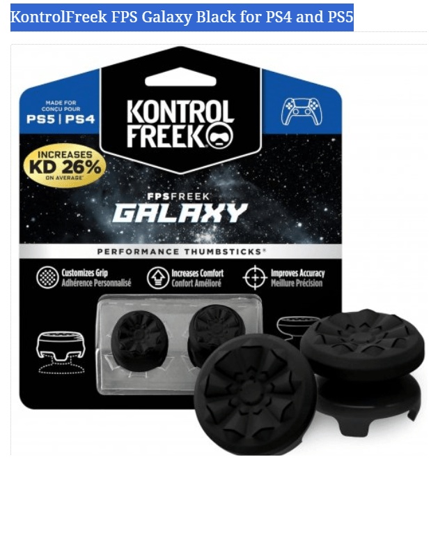 KontrolFreek FPS Galaxy Black for PS4 and PS5 [850007079987]